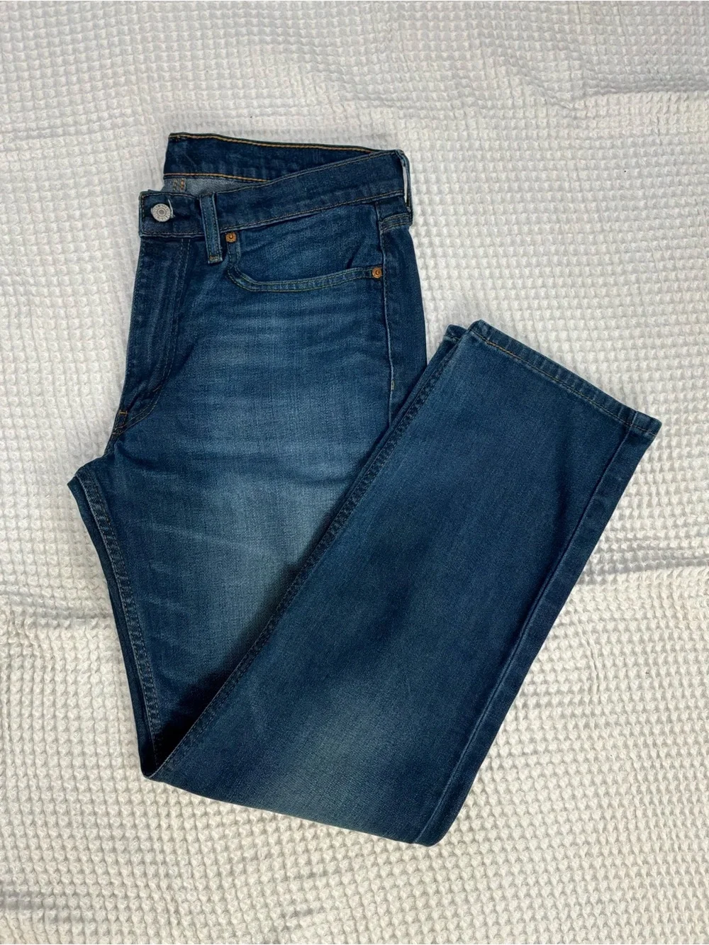 Levi's Men's Dark Blue Straight Jeans